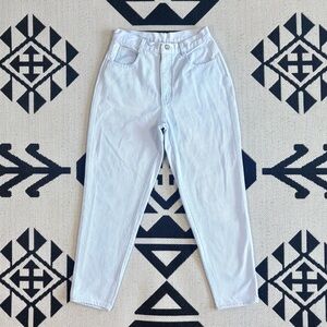 Vintage PS Gitano Pale Light Blue Wash High Rise Tapered Leg Mom Jeans